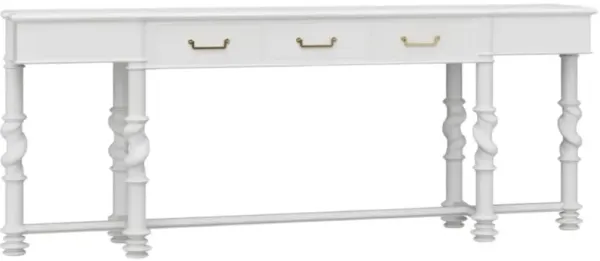 Elizabeth Ann Home Lennon True White Console