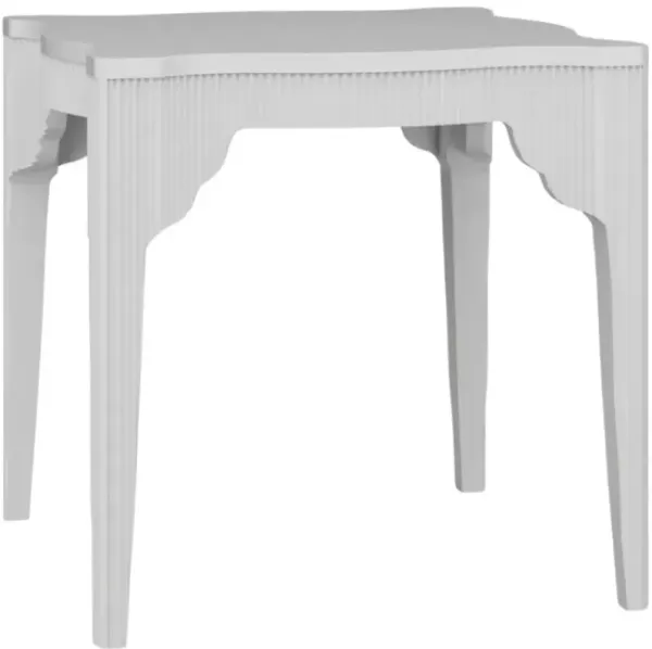 Elizabeth Ann Home Tighe True White Side Table