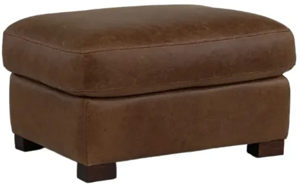 Soft Line 7740 Splendor Chestnut All Leather Ottoman