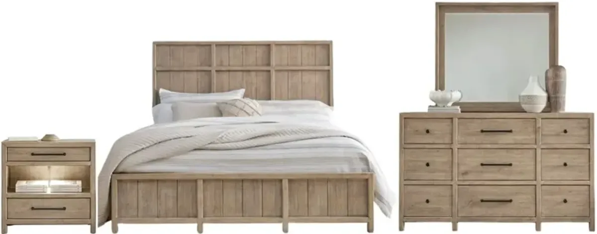 Liberty Furniture Proximity Place 4-Piece Barley Buff King Bedroom Set