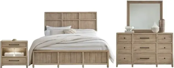 Liberty Furniture Proximity Place 4-Piece Barley Buff King Bedroom Set