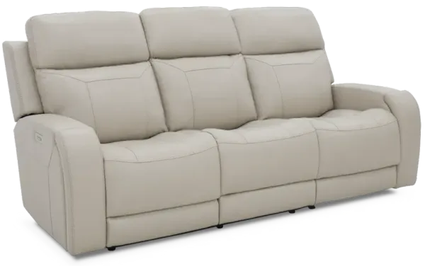Moto Motion 828 Bone Leather Media Power Reclining Sofa