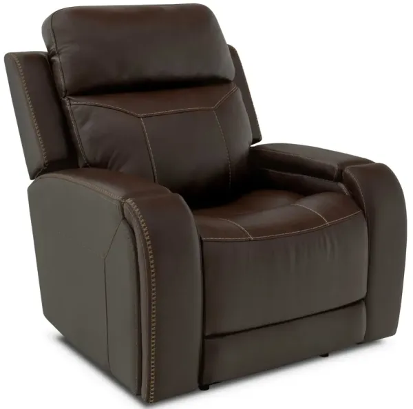 Moto Motion 828 Coffee Leather Media Power Recliner