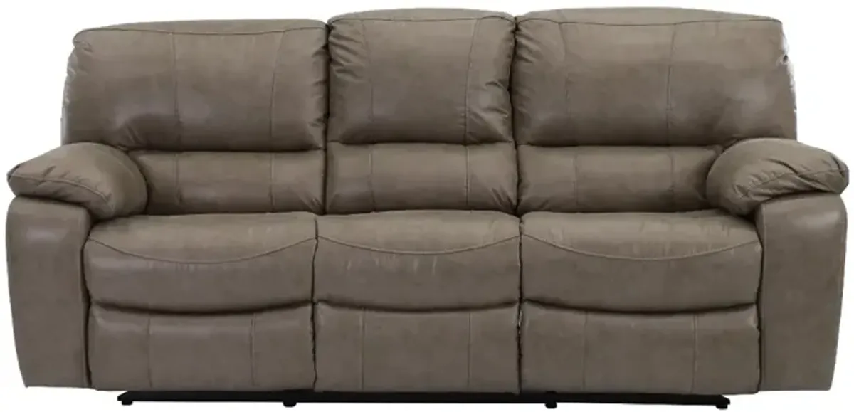 Man Wah Gray Mushroom Reclining Sofa