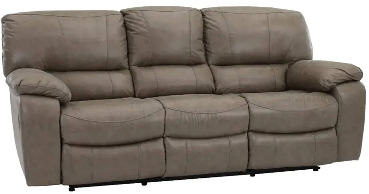 Man Wah Gray Mushroom Reclining Sofa