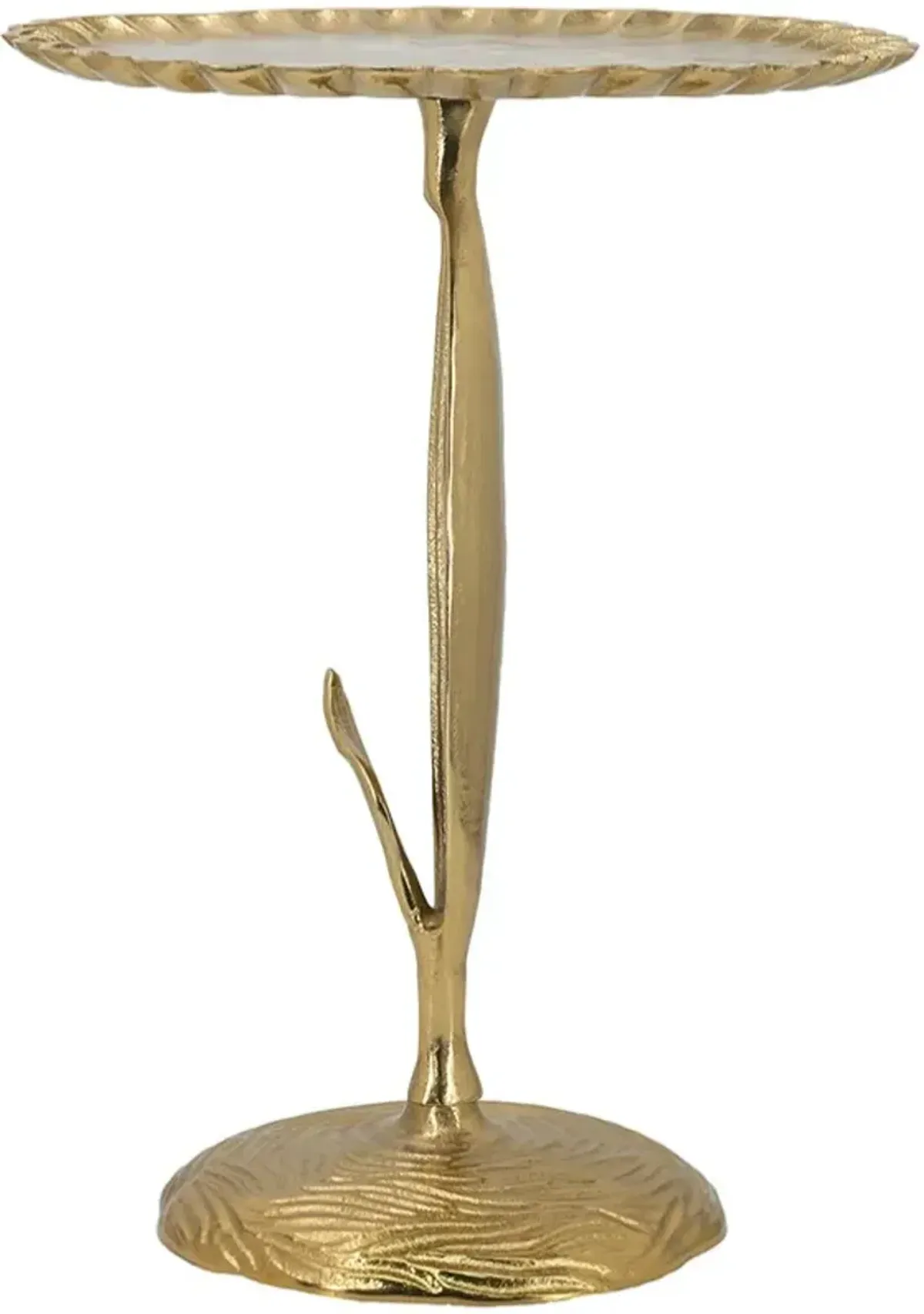 A & B Home Gold Side Table