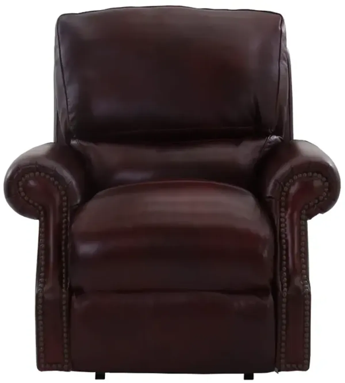 USA Premium Leather Bordeaux Power Recliner