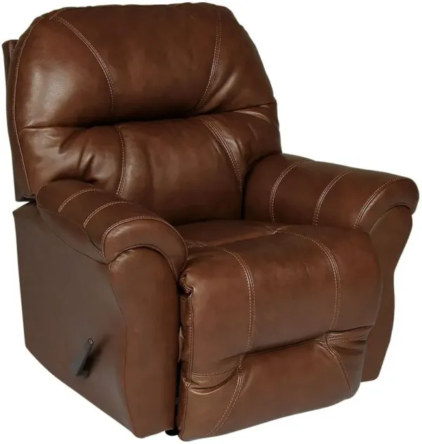 Best Home FurnishingsÂ® Bodie Camel Leather Rocker Recliner