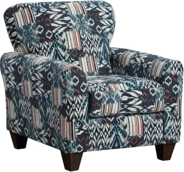 Affordable Furniture 9001 Medley Navy Accent Chair