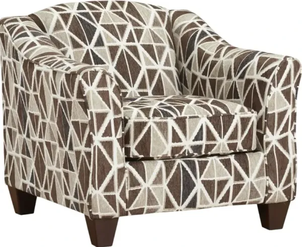 Affordable Furniture 9011 Emporium Chocolate Accent Chair