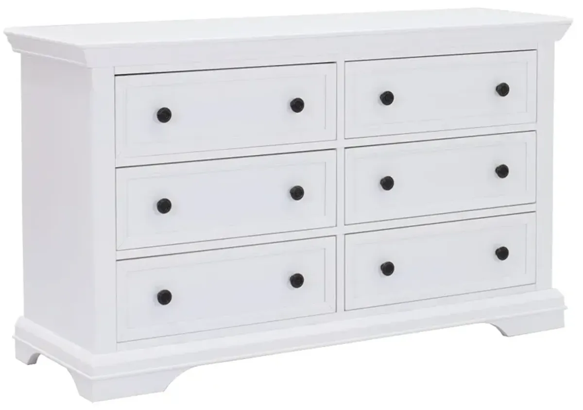 EA Baby Portico White Double Dresser