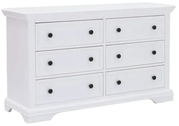 EA Baby Portico White Double Dresser