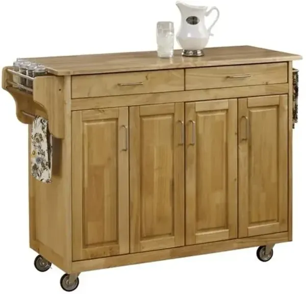 homestylesÂ® Create-a-Cart Natural Wood Kitchen Cart