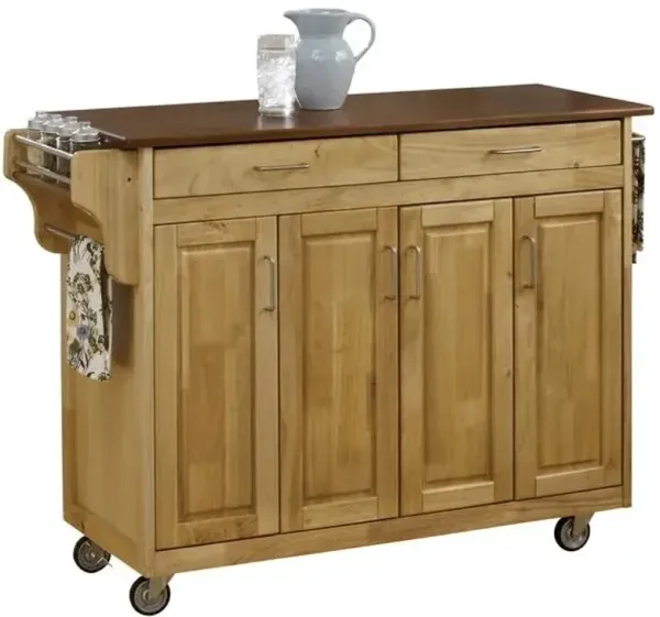 homestylesÂ® Create-a-Cart Natural Wood/Oak Kitchen Cart