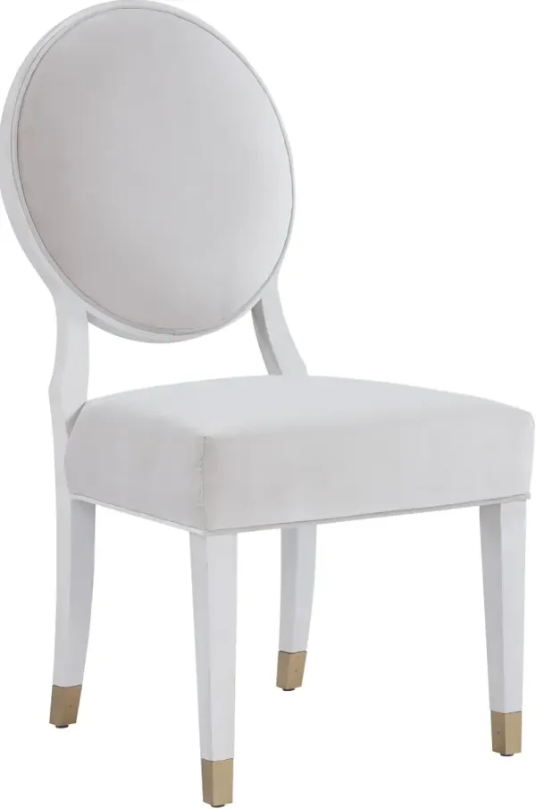 Universal Explore Home Love. Joy. Bliss.-Miranda Kerr Home Alabaster Oval Side Chair