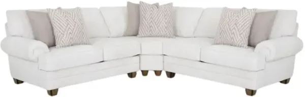 Franklin Hope 3-Piece Handwoven Blanco L-Shape Sectional