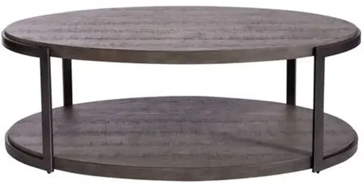 Liberty Furniture Modern View Gauntlet Gray Cocktail Table