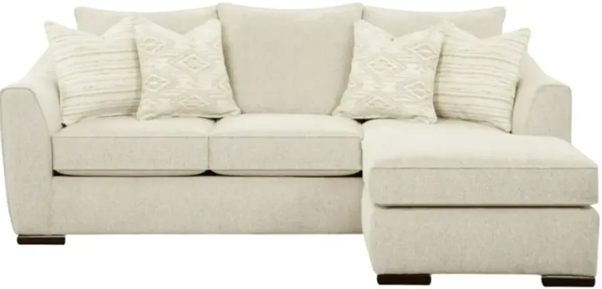 Fusion Furniture Vibrant Vision Oatmeal Light Beige Chaise Sofa