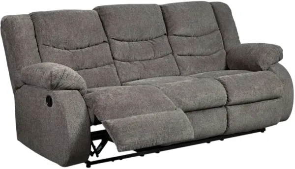 Signature Design by AshleyÂ® Tulen Gray Reclining Sofa