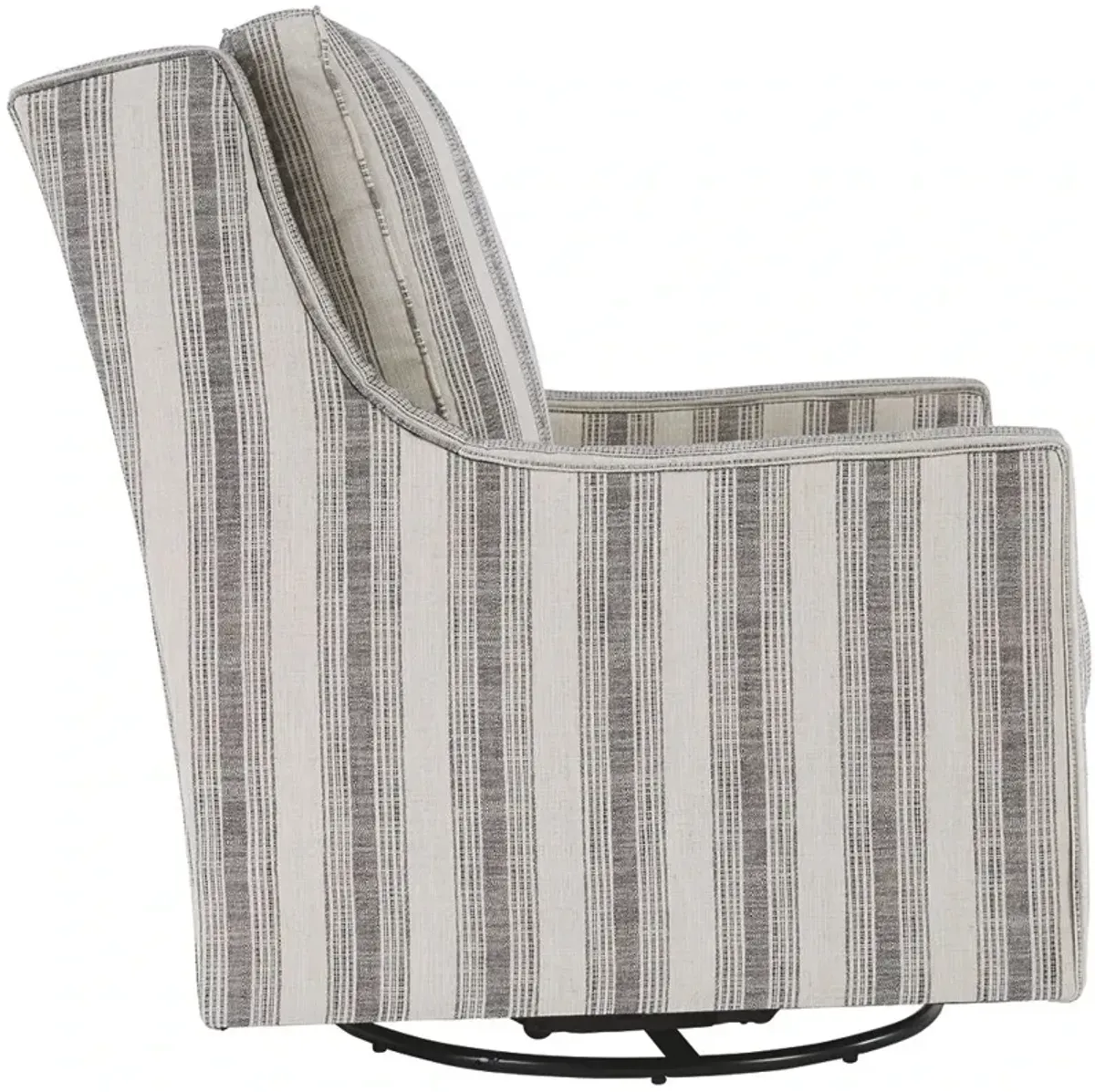 Signature Design by AshleyÂ® Kambria Black/Ivory Swivel Glider Accent Chair