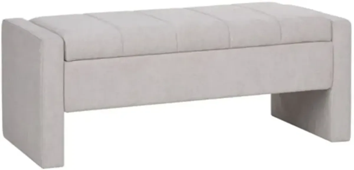 Signature Design by AshleyÂ® Akselman Gray Storage Bench