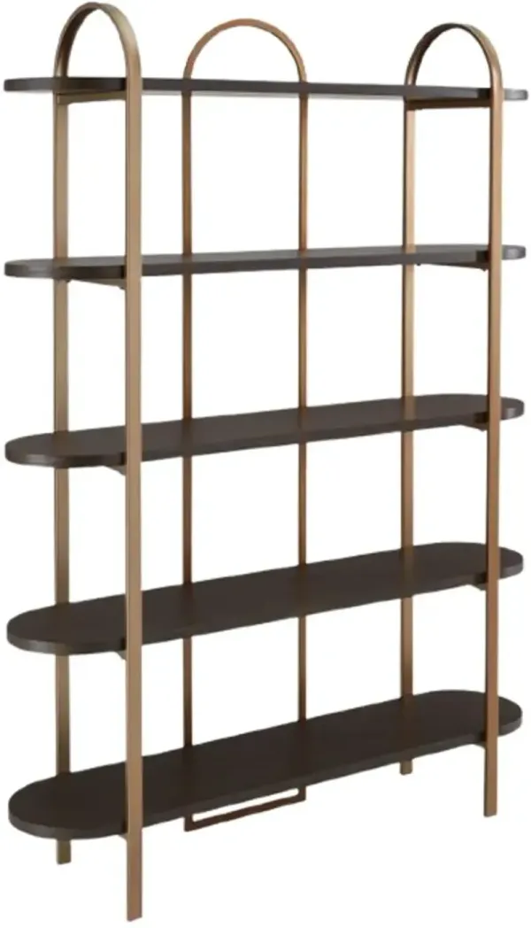 Signature Design by AshleyÂ® Brentmour Brown/Gold Bookcase