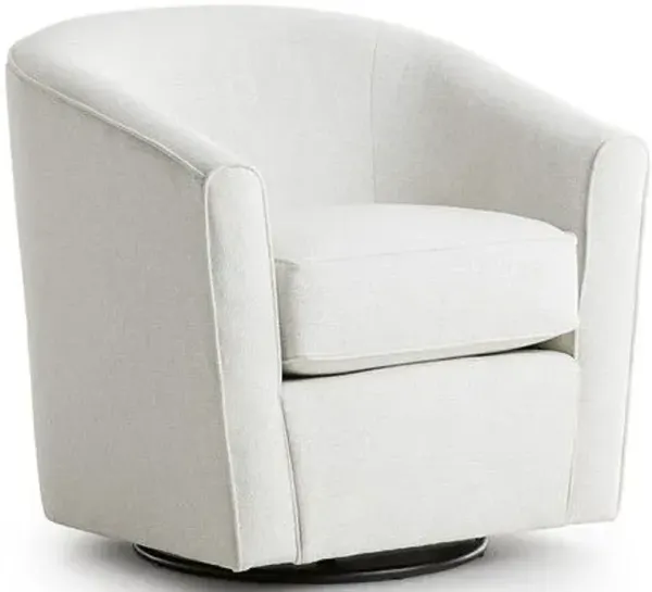 Kevin Charles Fine UpholsteryÂ® Asheville Hailey Light Beige Swivel Glider
