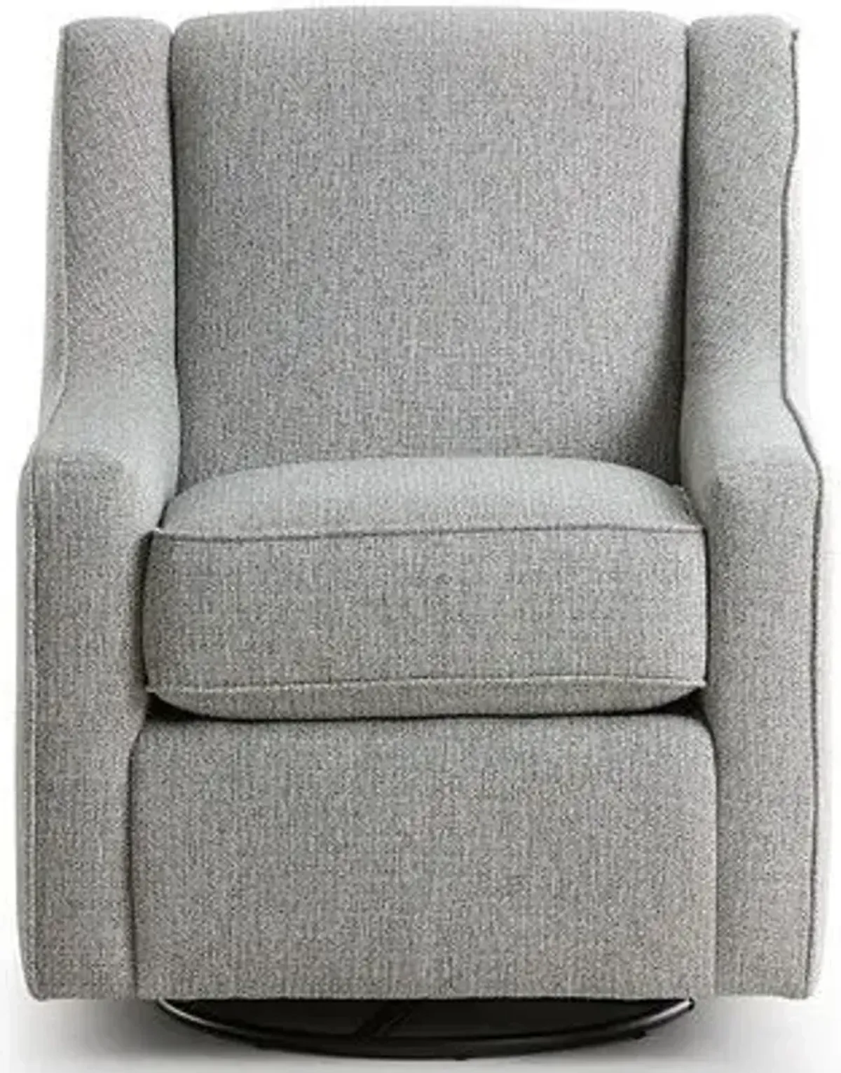 Kevin Charles Fine UpholsteryÂ® Austin Metal Sugarshack Metal Swivel Glider