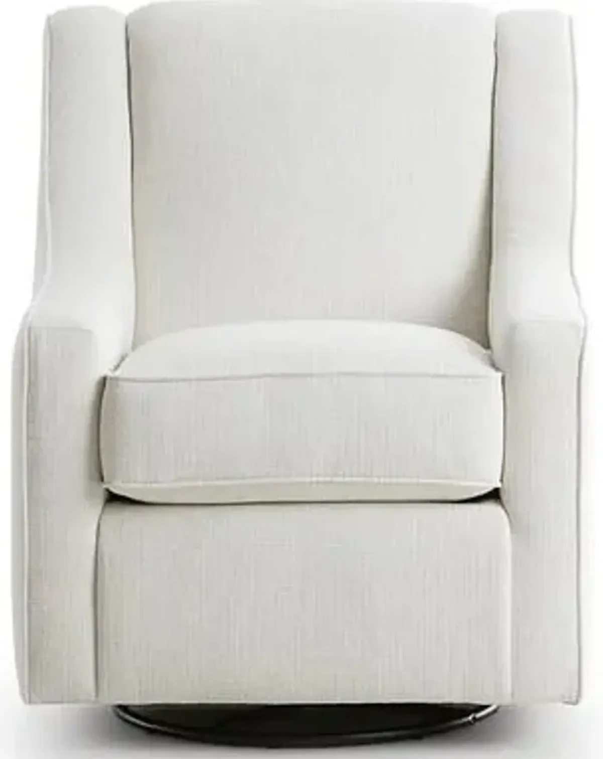 Kevin Charles Fine UpholsteryÂ® Austin Sugarshack Glacier Swivel Rocker Glider