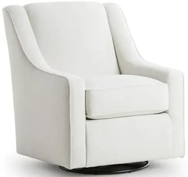Kevin Charles Fine UpholsteryÂ® Austin Sugarshack Glacier Swivel Rocker Glider