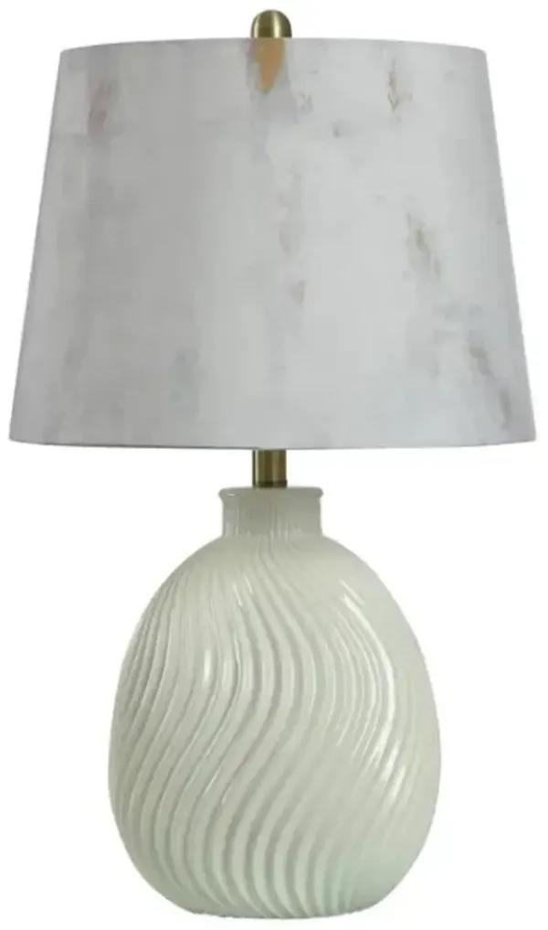 Stylecraft Austin Allen James Causeway White Table Lamp