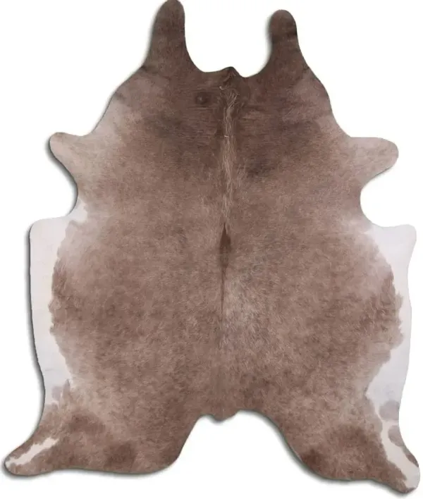 BS TradingÂ® Natural Alpine Medium Cowhide Throw Rug