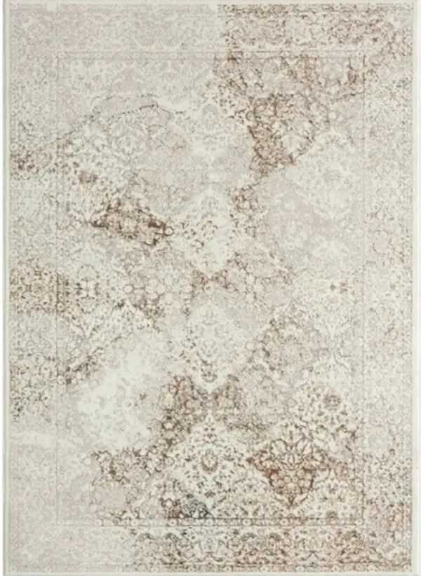 LR Home Antalya Beige/Cream 8'x10' Area Rug