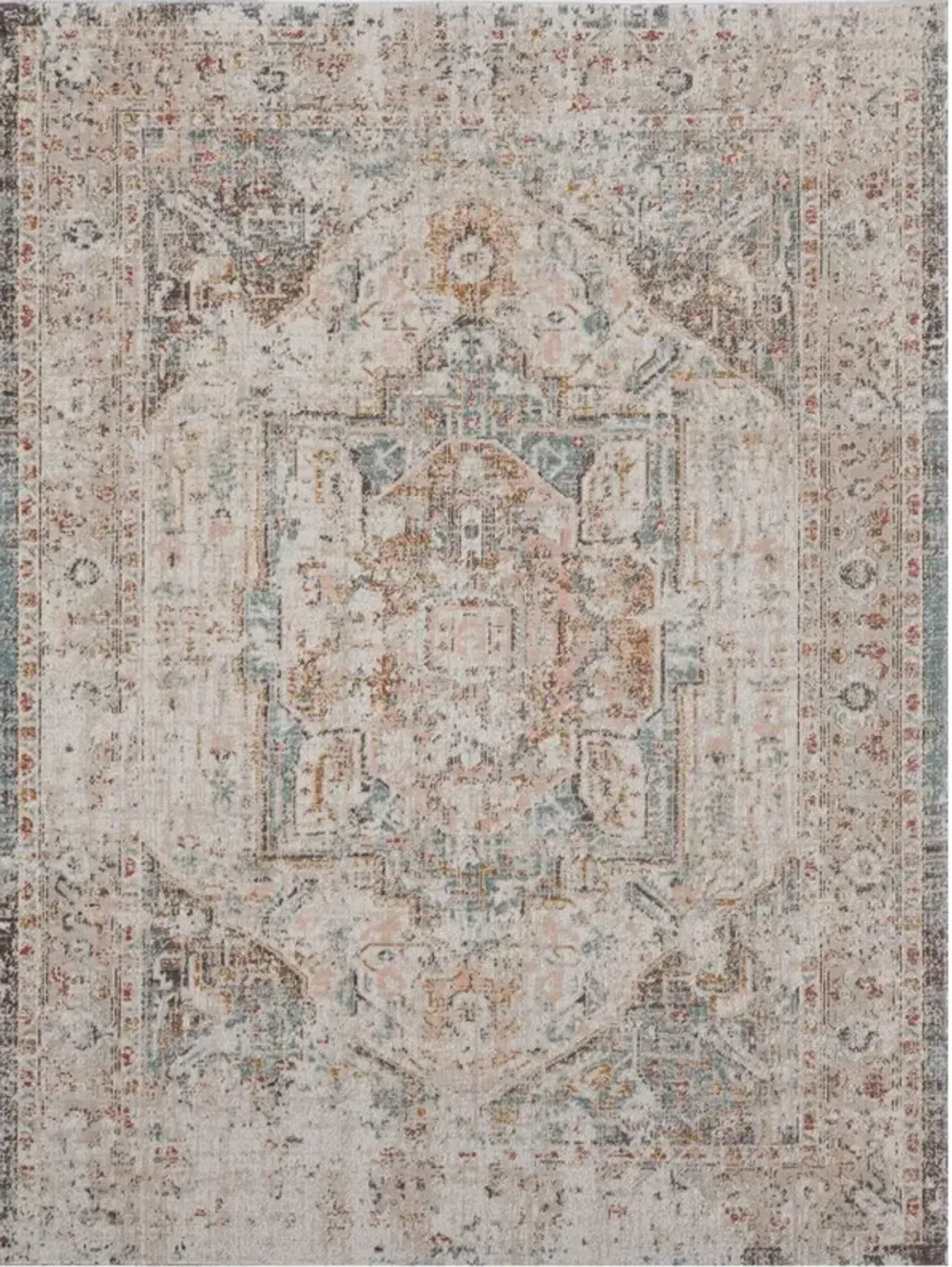 LR Home Antiquity Cream 5'x8' Area Rug