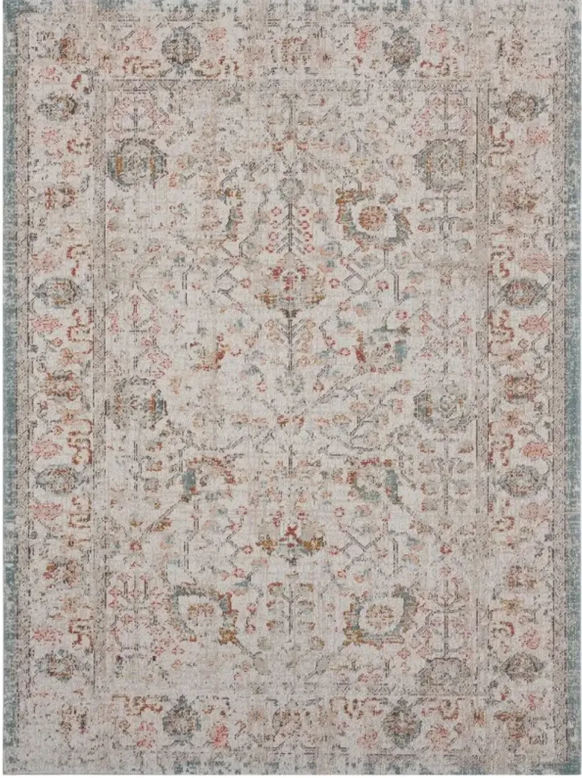 LR Home Antiquity Cream/Beige 8'x10' Rectangular Rug