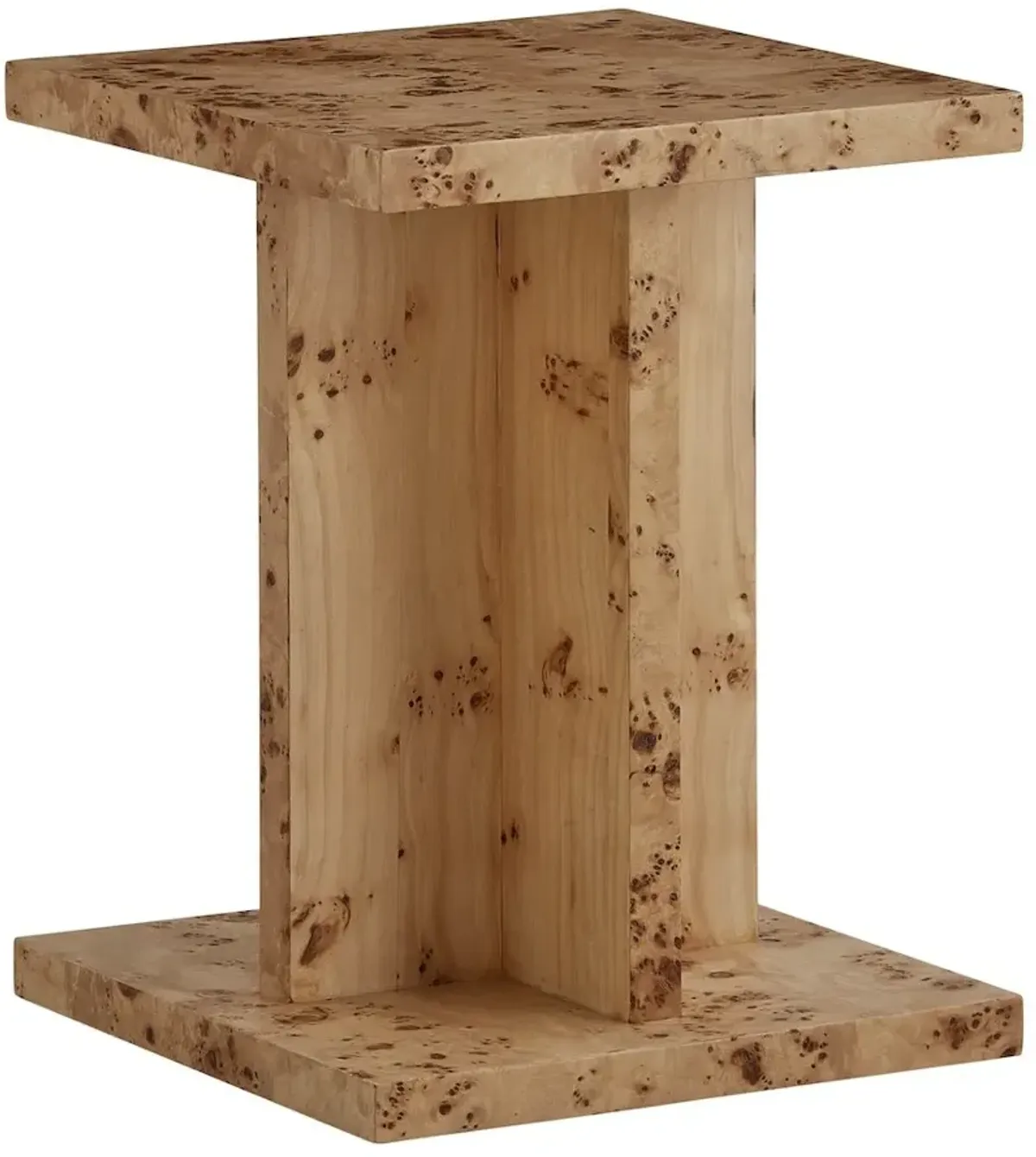 Alder & Tweed Furniture Co Stowe Toasted Burl End Table