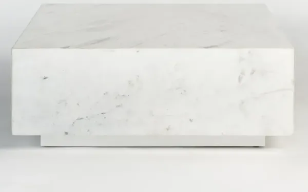 Alder & Tweed Furniture Company Bennett Polar White Coffee Table