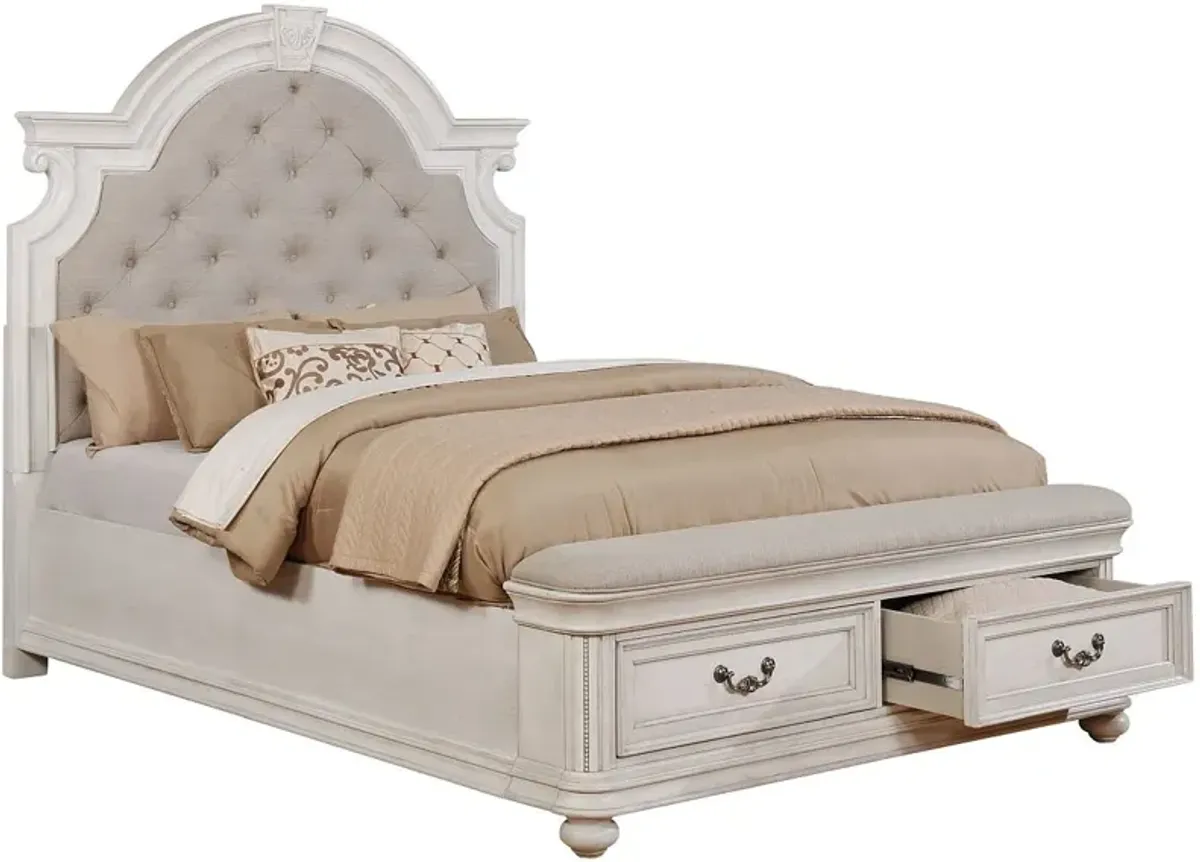Avalon Furniture B162 White King Storage Bed