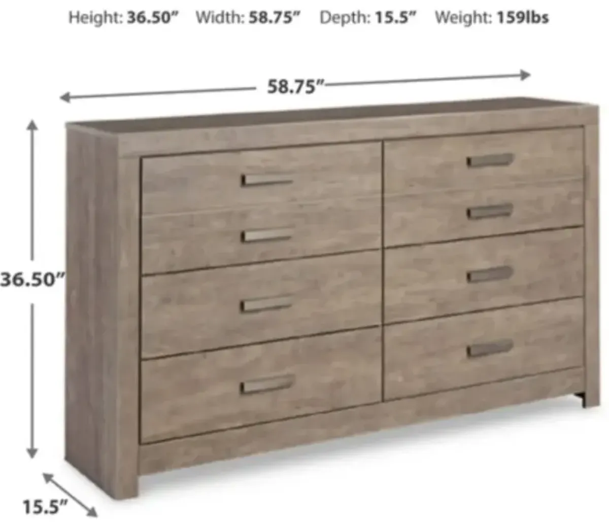 Signature Design by AshleyÂ® Culverbach Gray Dresser