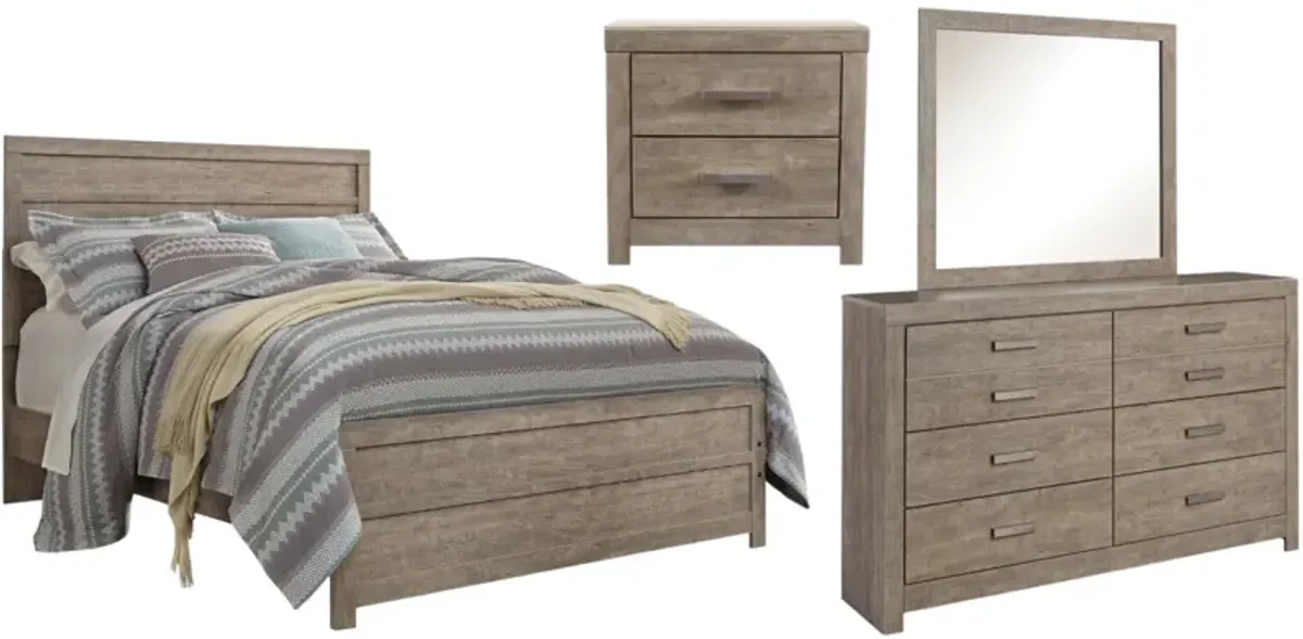 Signature Design by AshleyÂ®  Culverbach 4-Piece Gray Queen  Panel Bed Set