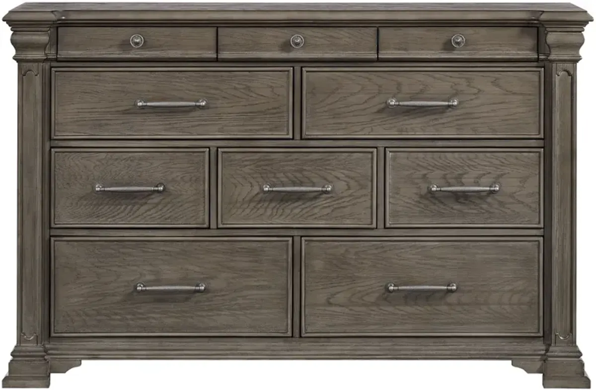 Elements International Kings Court Gray Dresser
