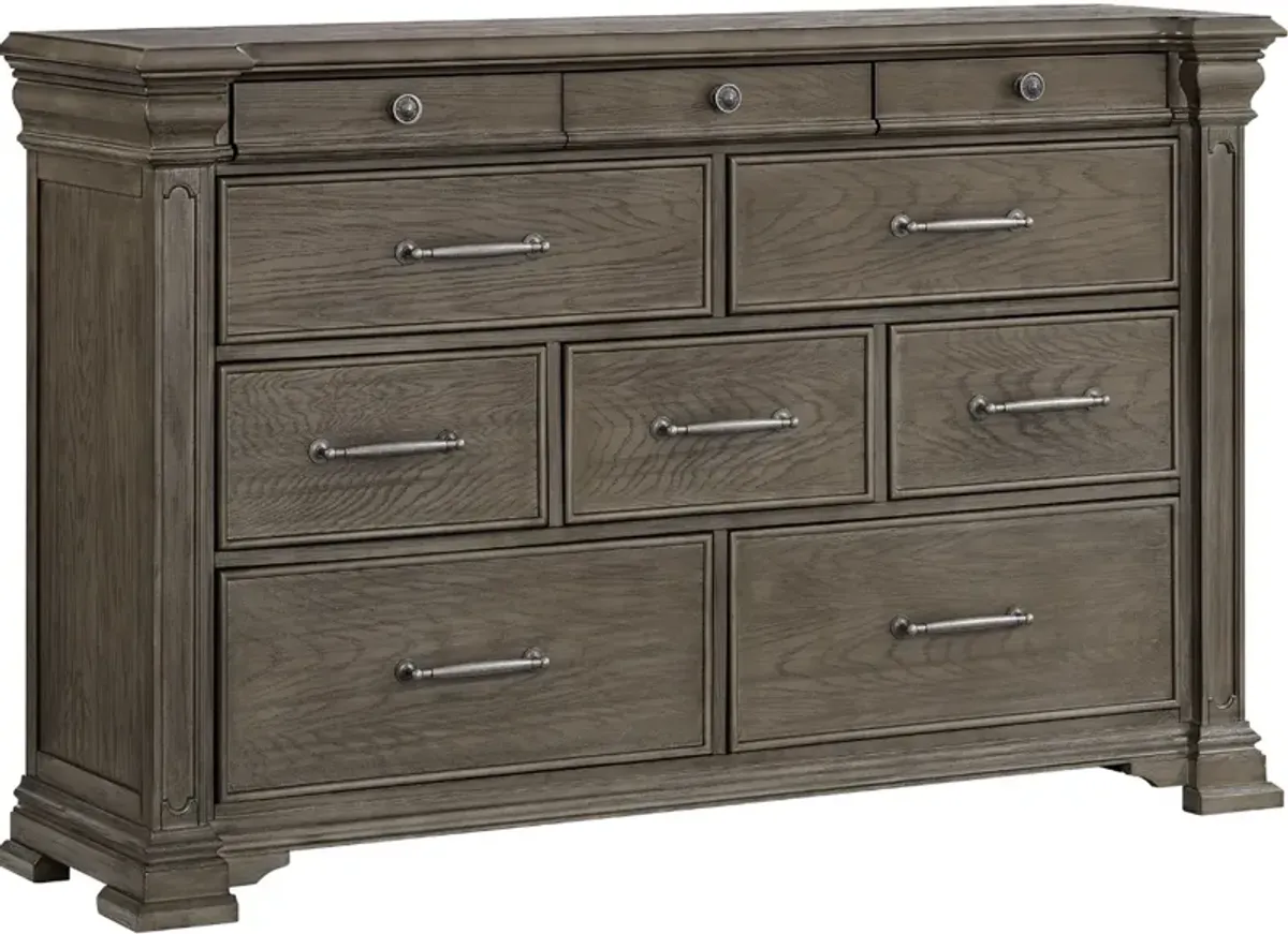 Elements International Kings Court Gray Dresser