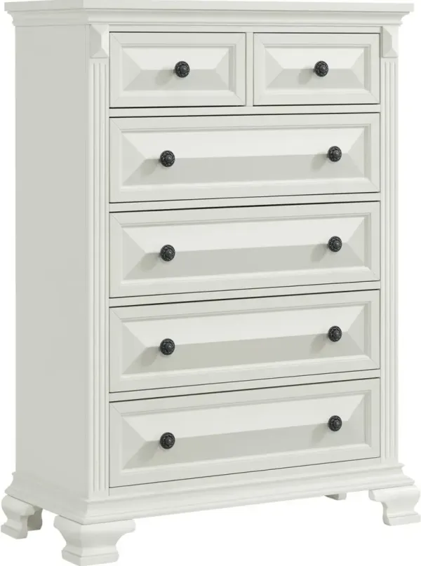 Elements International Bridgestone Antique White Chest