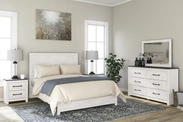 Signature Design by AshleyÂ® Gerridan 4-Piece White/Gray Queen Bedroom Set