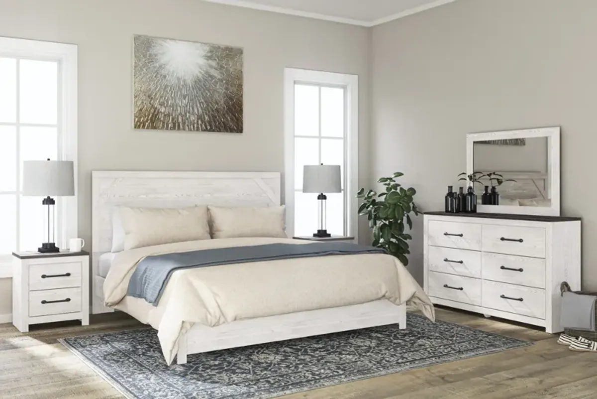 Signature Design by AshleyÂ® Gerridan 3-Piece White/Gray King Bedroom Set