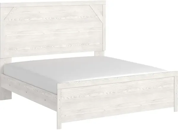 Signature Design by AshleyÂ® Gerridan Gray/White 83" King Panel Bed