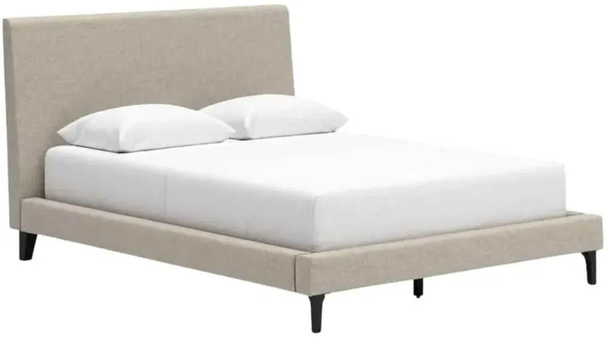 Signature Design by AshleyÂ® Cielden Soft Gray Queen Upholstered Bed