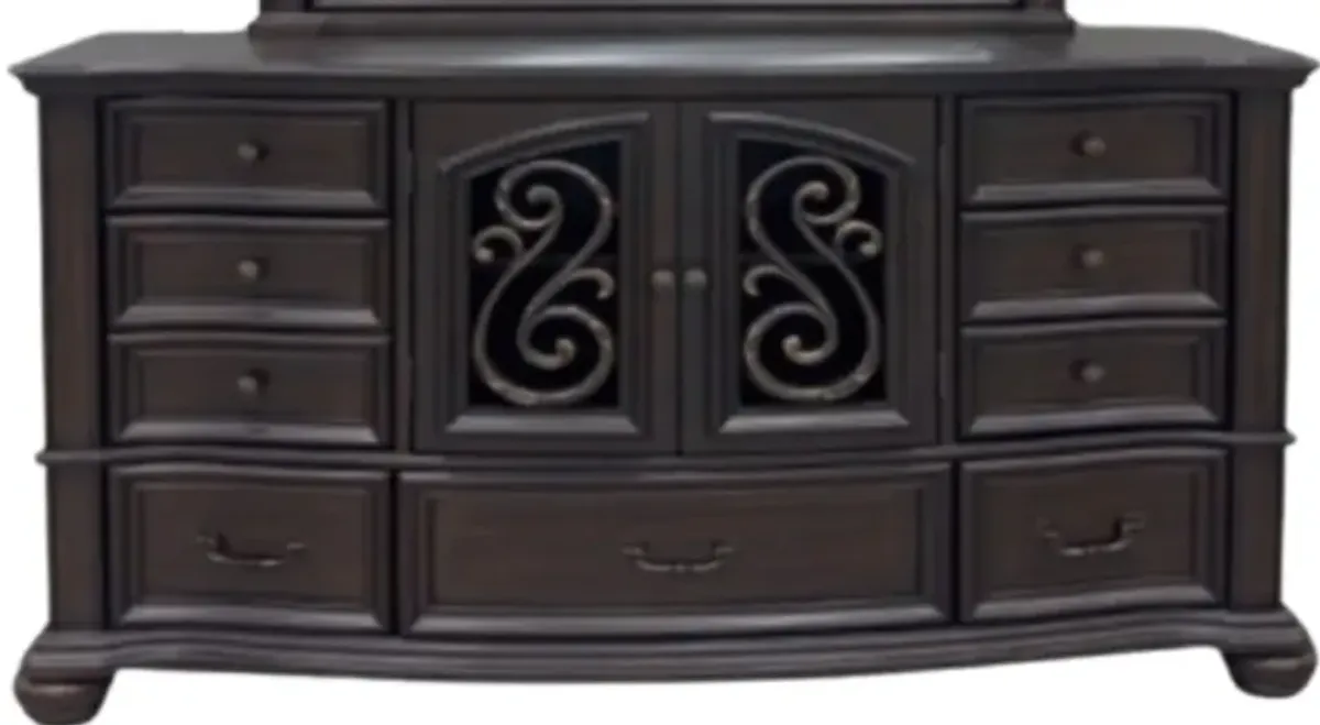 Elements International Brunswick Mahogany Dresser