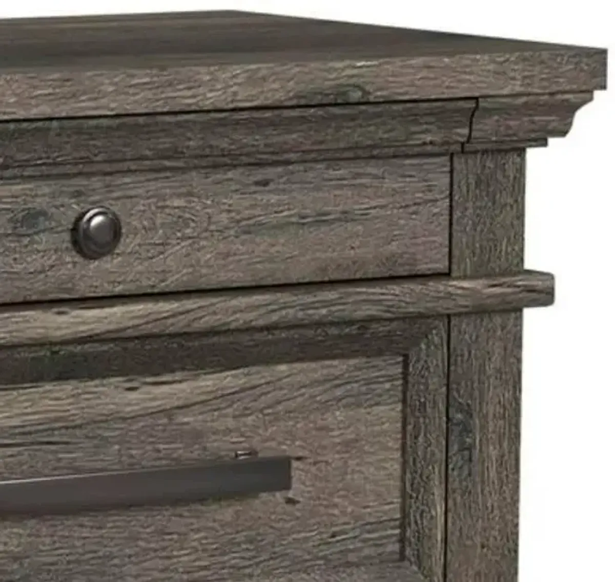 Elements International Park Ridge Charcoal Nightstand