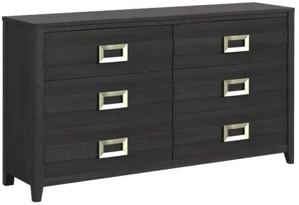 Elements International Tobias Black Dresser